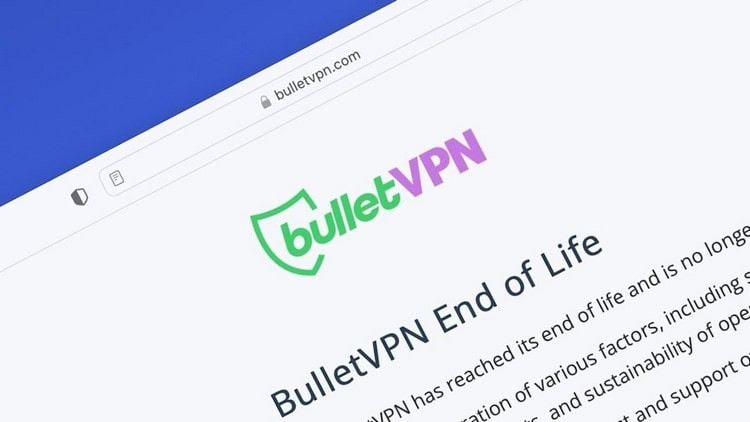 BulletVPN cierra sus puertas